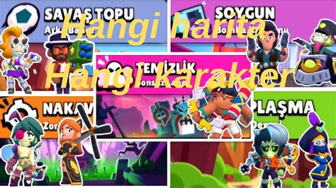 Brawl Stars Haritalara uygun karakter seçimleri YouTube