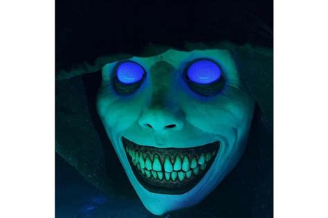 Buy Zeromeco Halloween Horror Mask COS Exorcist Smile Face Demon Mask ...