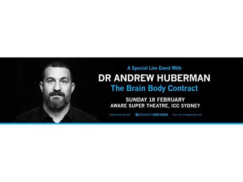 Dr Andrew Huberman Aware Super Theatre 2024 Whats On In Darling