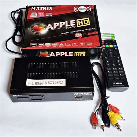 Jual Set Top Box STB Matrix Apple HD DVB T2 Matrix Merah Antena TV