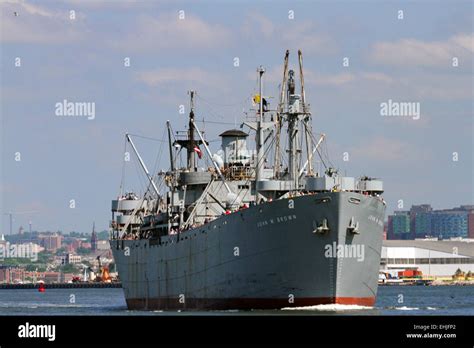 Liberty Ship Ss John W Brown Underway On The Chesapeake Bay Departing