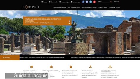 Sito Ufficiale Pompei Biglietti In Anteprima Per La Scoperta Dell