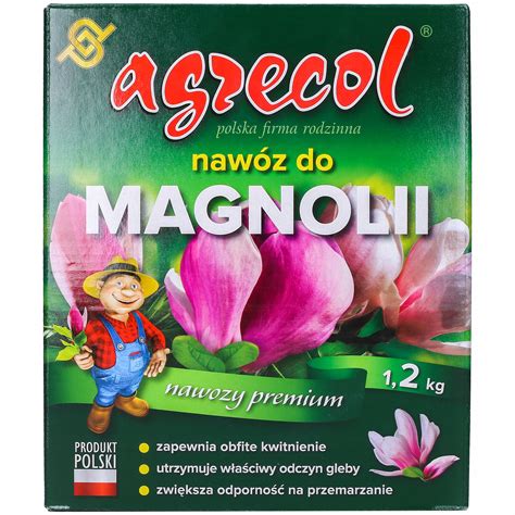 Nawóz do kwiatów magnolii posypowy wydajny wybarwia kwiaty Agrecol 1 2