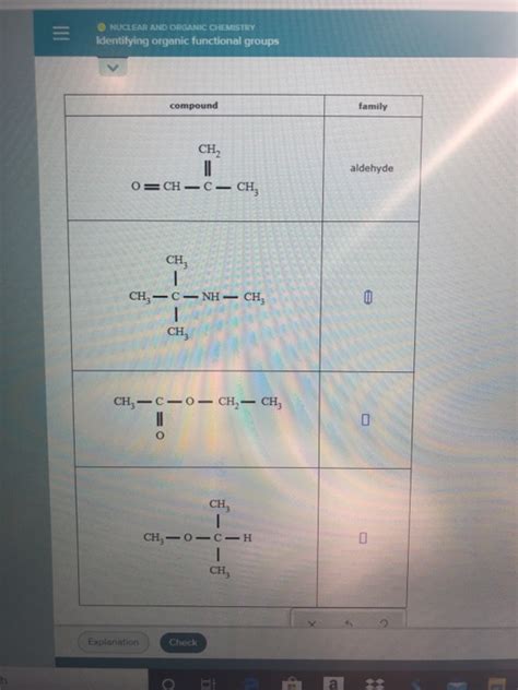 Solved Nuclear And Organic Chemistry Identifying Organic Chegg