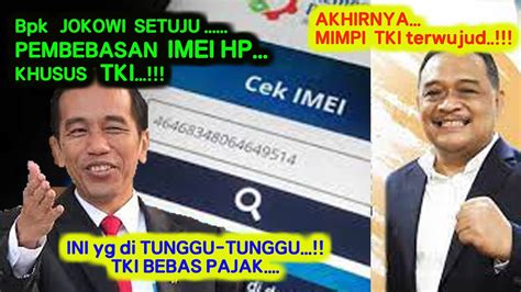 Akhirnya Tki Bebas Pajak Imei Hp Dan Pajak Barang Bawaan Youtube