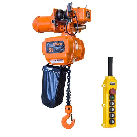 Prowinch Speed Ton Electric Chain Hoist Power Trolley Ft G