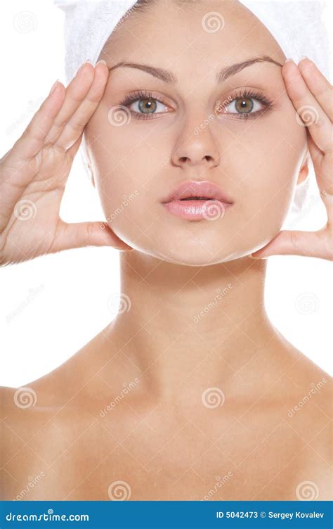 Spa Beauty Face Stock Image Image Of Poses Eyes Beautiful 5042473