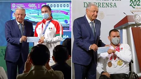 AMLO entregó estímulos por 110 MDP a deportistas de Tokio 2020