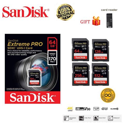 Sandisk Extreme Pro Memory Card Gb Mb S Sdhc Sd Card Gb Gb