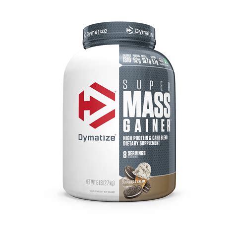 Buy Dymatize Super Mass Gainer Protein Powder Cookies Cream 52g