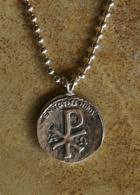 Sterling Silver Chi Rho Cross Pendant C6 by ClearwaterMemories