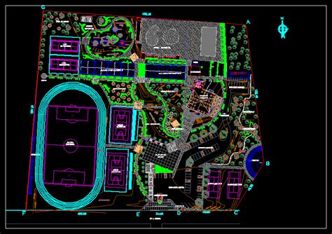 Recreational Sports Complex Dwg Full Project For Autocad • Designs Cad