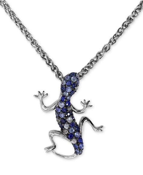 Lyst Effy Collection Balissima By Effy Sapphire Lizard Pendant