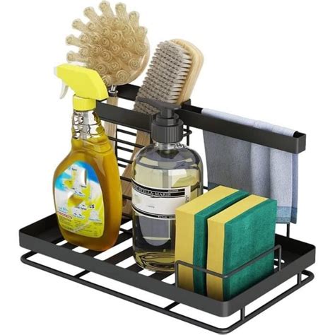 Rangement Evier Cuisine Support Brosse Ponge Organiseur Pour Poser