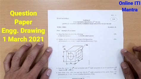 SOLUTION Of 1st YEAR Question Paper Of ENGINEERING DRAWING Previous