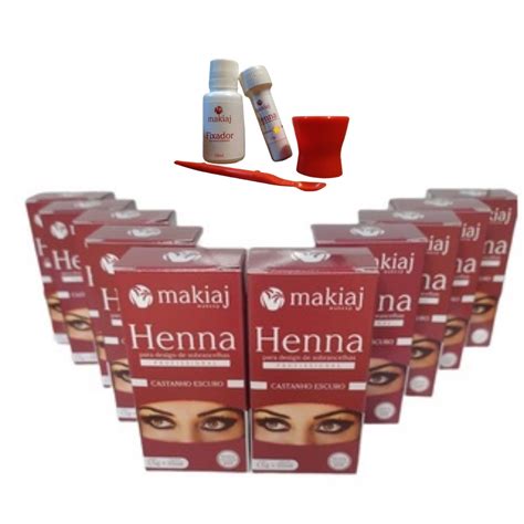 henna makiaj para sobrancelhas fixação e efeito natural Shopee Brasil