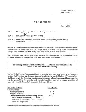 Fillable Online Montgomerycountymd SRA 16 01 Subdivision Regulations