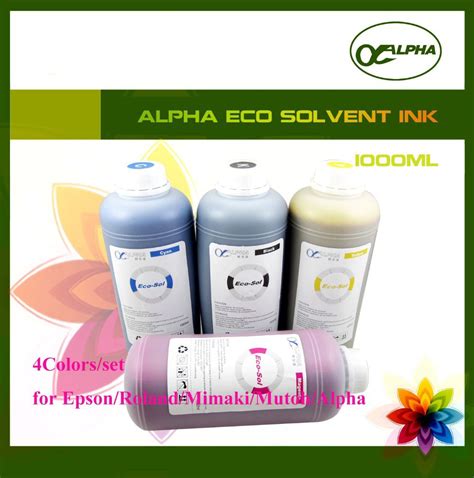 Colores Set Tinta Eco Solvente Para Roland Mimaki Mutoh Alpha