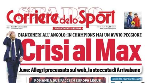 Prima Pagina Corriere Dello Sport E Raspadori Lanti Diavolo