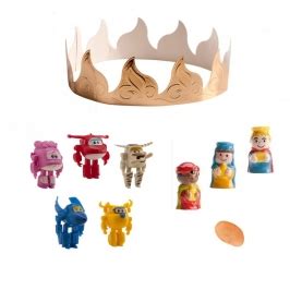 Figuras para el roscón de reyes haba rey corona y mucho más