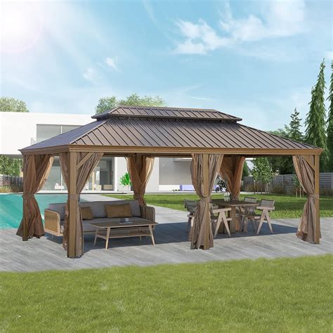 Amazon URTR Gazebo 12x20 FT Outdoor Gazebo With Double