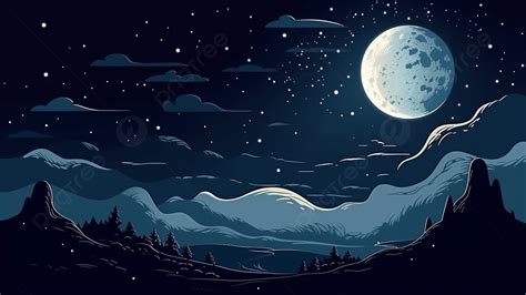 Full Moon Sky Wallpaper