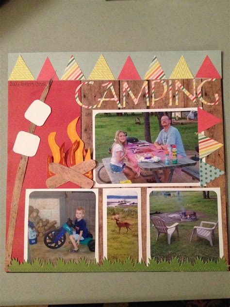 Pin By Anne Feeley Wamback On Scrapbooking Pages Camping Scrapbook Camping Scrapbook Layouts