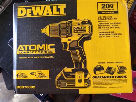 DEWALT ATOMIC 20V MAX Cordless Drill Combo Kit Compact DCK278C2