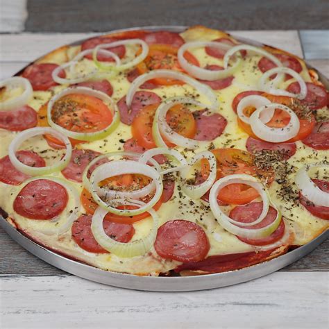 Pizza Caseira Feita Pão de Forma Receitas Aprenda