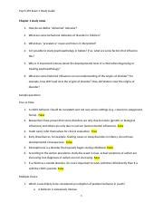 Psych 335 Exam 1 Study Guide With Answers Docx Psych 335 Exam 1 Study