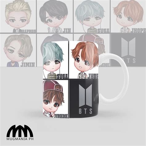 Bts Mugs Mugmania Bts Member Jungkook V Jimin Jin Suga