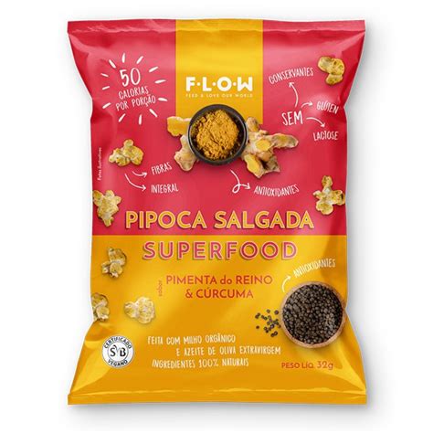 Pipoca Pimenta Do Reino E Cúrcuma Flow 32g Me Gusta Veg