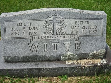 Esther Lydia Suenkel Witte M Morial Find A Grave