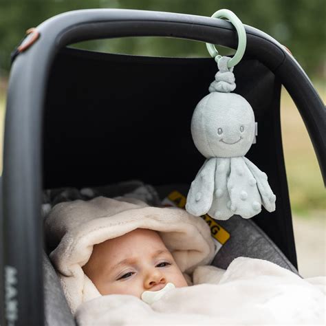 Lapidou Peluche Vibrante Pieuvre Vert Sauge Nattou Peluches Aubert