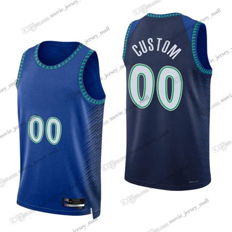 Custom Printed 2023 24 New Basketball Jerseys Rudy Gobert Mike Conley ...