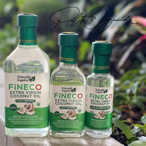 Jual Fineco Extra Virgin Coconut Oil Botol Kaca Shopee Indonesia