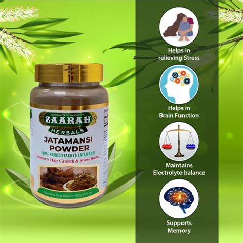 Zaarah Herbals Jatamansi Powder 100gm Each Nardostachys Jatamansi And Skin And Hair Care Pack