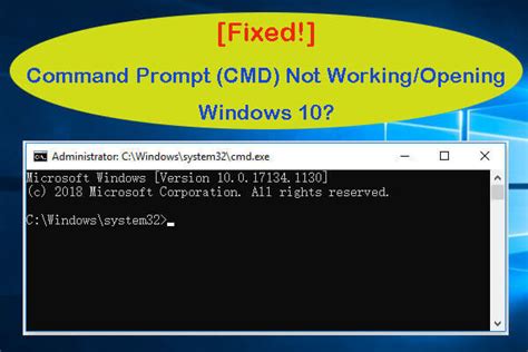 Fixed Command Prompt Cmd Not Working Opening Windows Minitool