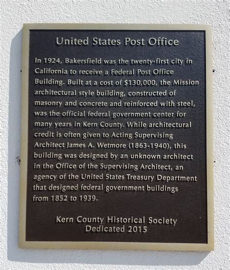 United States Post Office Historical Marker