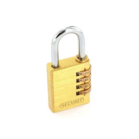 Hardware Security Securit S1197 Combination Padlock Brass 40mm