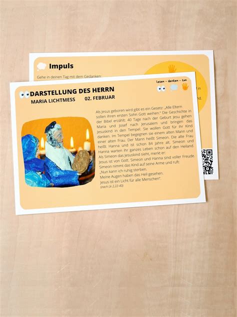 Darstellung Des Herrn Impulskarten Zu Festen Im Kirchenjah