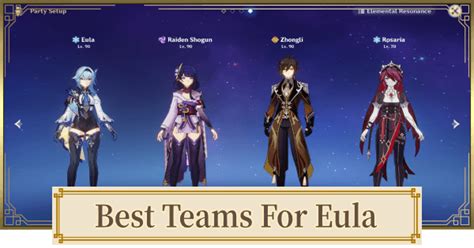 5 Best Team Compositions For Eula In Genshin Impact