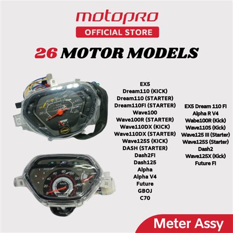 Honda Front Meter Depan Standard Speedometer Assy Motorcycle Ex