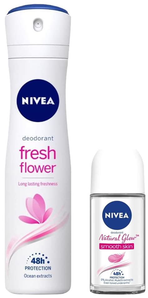 Buy Nivea Deodorant Fresh Flower For Women 150ml And Deodorant Roll On