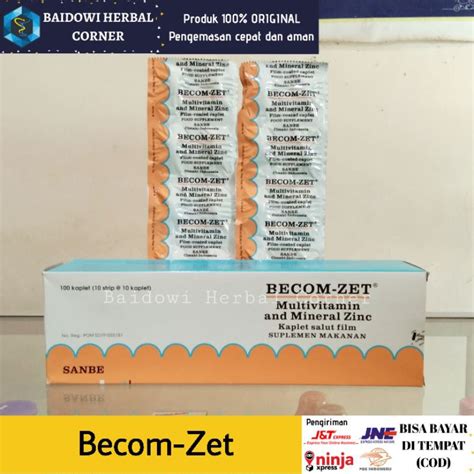 Jual Ready Becom Zet Strip Isi Tablet Shopee Indonesia