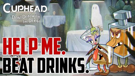 Cuphead : How to Beat Alcohol Drinks Boss - YouTube