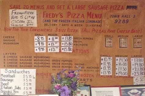 Freddy's Pizza Menu, Menu for Freddy's Pizza, Cicero, Chicago ...