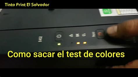 Como Sacar El Test De Colores En Multifuncion Canon Youtube