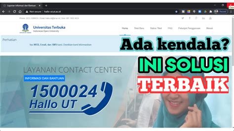 Hallo UT Layanan Contact Center Universitas Terbuka Ada Kendala Ini