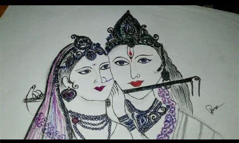 Radha Krishna Sketch Sketches Mandala Art Radha Krishna Sketch